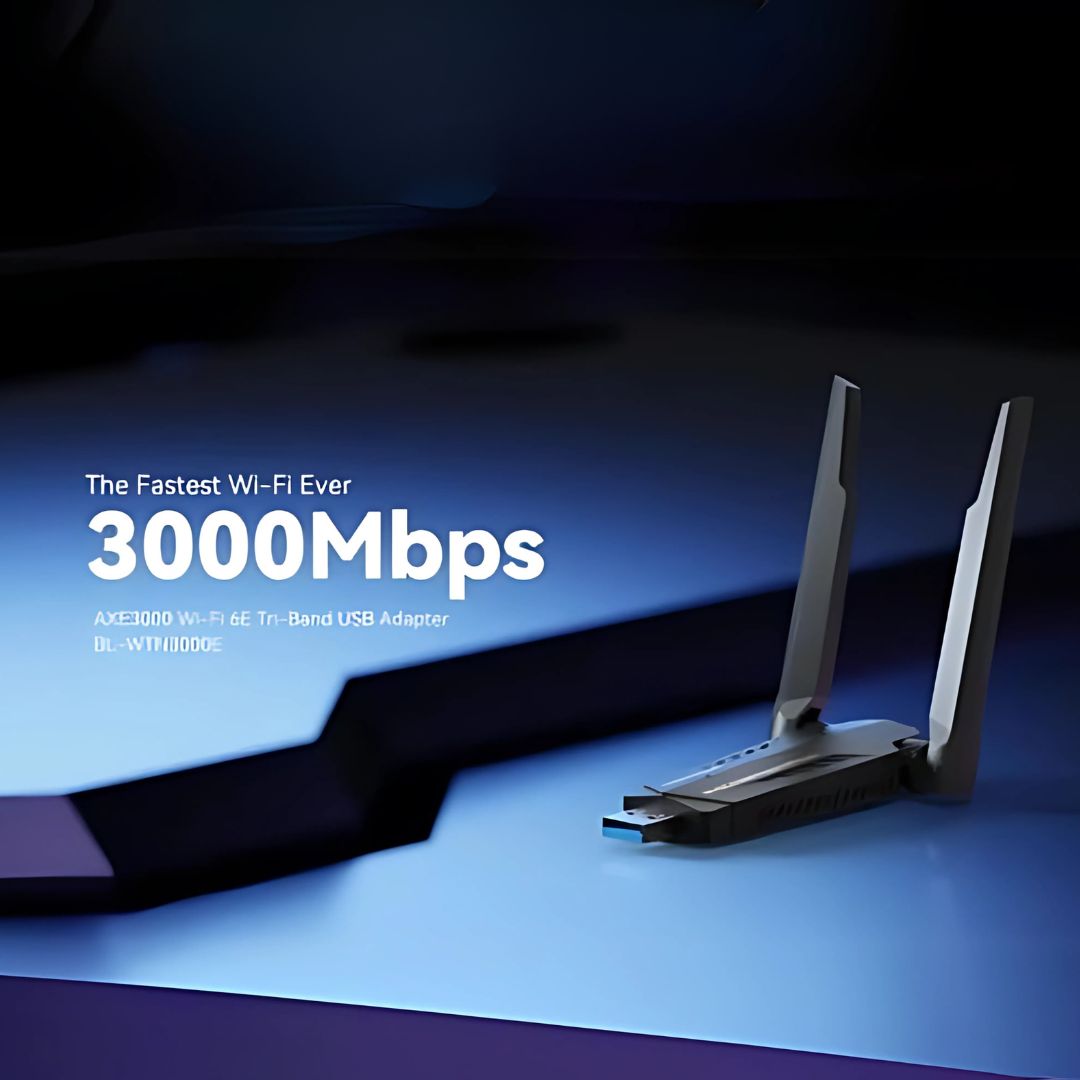 AX3000 Tri-Band USB WiFi 6E Adapter